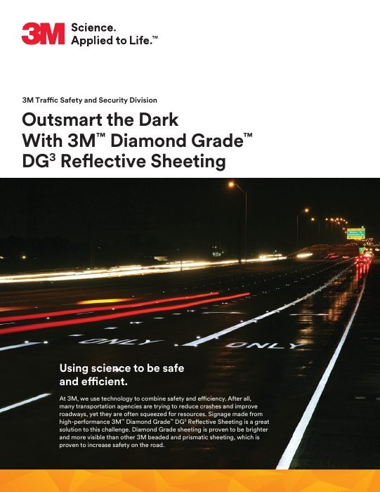 Cover of 3M Diamond Grade DG³ Sustainability Flyer